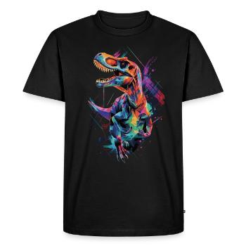Dinosaure - T-shirt Premium bio Homme - noir - Devant - Nico (187cm)