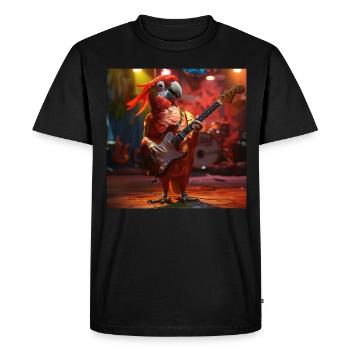 Parrot - Men's Premium Organic T-Shirt - black - Front - Nico (187cm)