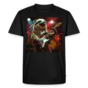 Sloth - Men's Premium Organic T-Shirt - black - Front - Nico (187cm)