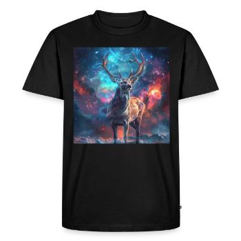 Roe deer - Men's Premium Organic T-Shirt - black - Front - Nico (187cm)