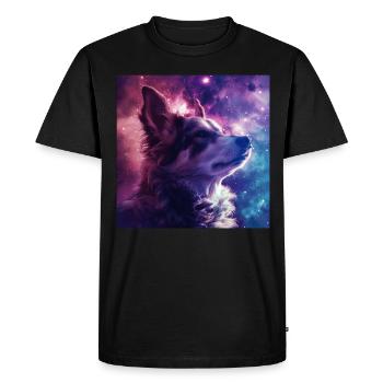 Chien - T-shirt Premium bio Homme - noir - Devant - Nico (187cm)