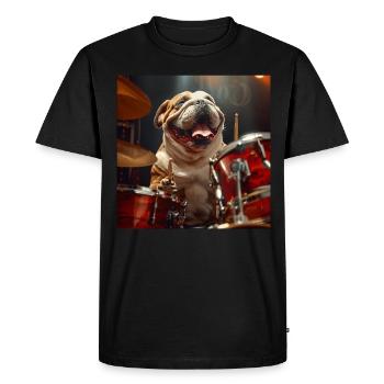 Chien - T-shirt Premium bio Homme - noir - Devant - Nico (187cm)
