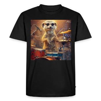 Suricate - T-shirt Premium bio Homme - noir - Devant - Nico (187cm)