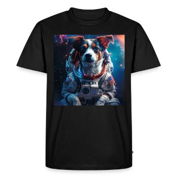 Chien - T-shirt Premium bio Homme - noir - Devant - Nico (187cm)