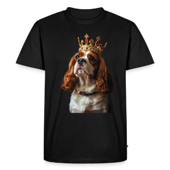Cavalier King Charles Spaniel - T-shirt Premium bio Homme - noir - Devant - Nico (187cm)