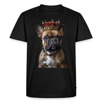 Bouledogue français - T-shirt Premium bio Homme - noir - Devant - Nico (187cm)