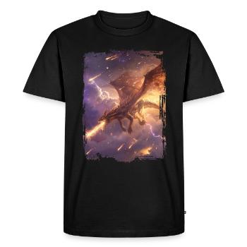 Cerf-volant - T-shirt Premium bio Homme - noir - Devant - Nico (187cm)