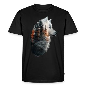 Samoyed - Men's Premium Organic T-Shirt - black - Front - Nico (187cm)