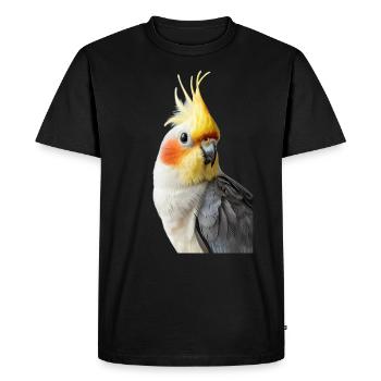 Calopsitte - T-shirt Premium bio Homme - noir - Devant - Nico (187cm)