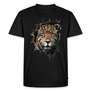 Jaguar - T-shirt Premium bio Homme - noir - Devant - Nico (187cm)