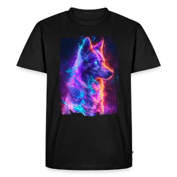 Chien - T-shirt Premium bio Homme - noir - Devant - Nico (187cm)