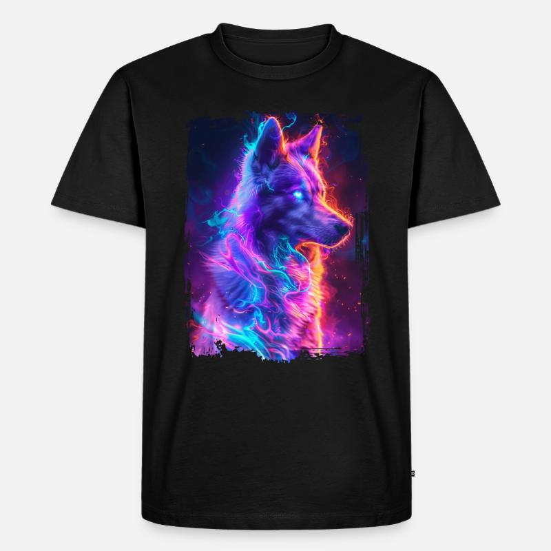 Hund - Männer Premium Bio T-Shirt - Schwarz