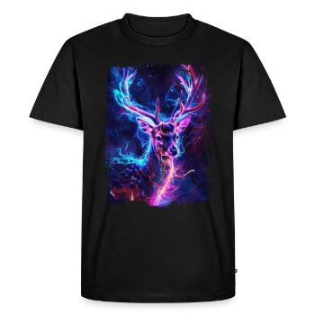 Roe deer - Men's Premium Organic T-Shirt - black - Front - Nico (187cm)