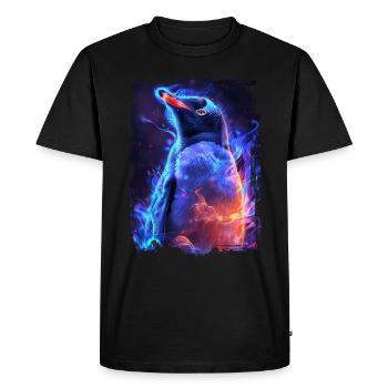 Pingouin - T-shirt Premium bio Homme - noir - Devant - Nico (187cm)