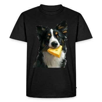 Chien - T-shirt Premium bio Homme - noir - Devant - Nico (187cm)