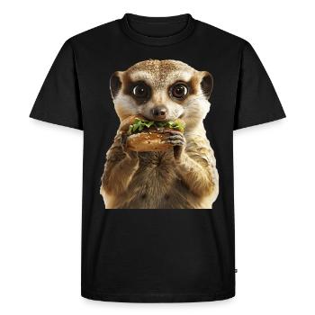 Suricate - T-shirt Premium bio Homme - noir - Devant - Nico (187cm)