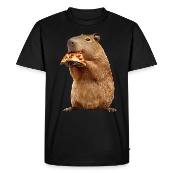 Capybara - Men's Premium Organic T-Shirt - black - Front - Nico (187cm)