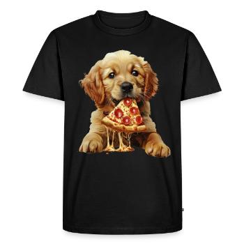 Chien - T-shirt Premium bio Homme - noir - Devant - Nico (187cm)