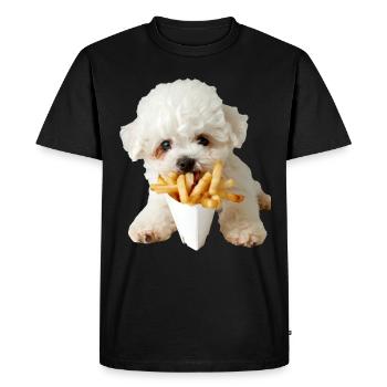 Bichon Frisé - T-shirt Premium bio Homme - noir - Devant - Nico (187cm)