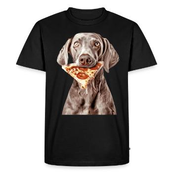 Weimaraner - T-shirt Premium bio Homme - noir - Devant - Nico (187cm)