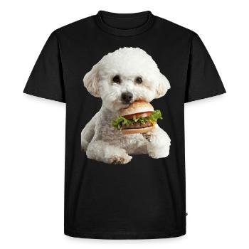 Bichon Frisé - T-shirt Premium bio Homme - noir - Devant - Nico (187cm)