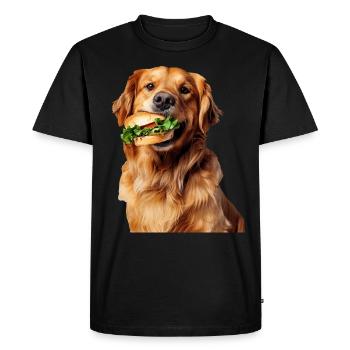 Golden retriever - T-shirt Premium bio Homme - noir - Devant - Nico (187cm)
