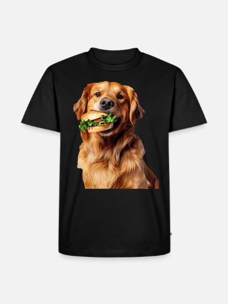 Golden Retriever - Men's Premium Organic T-Shirt - black