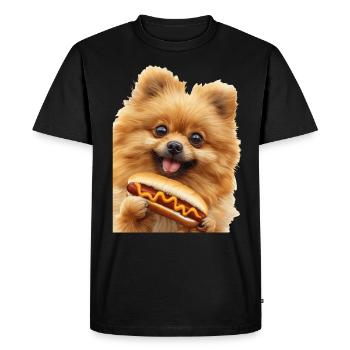 Crache nain - T-shirt Premium bio Homme - noir - Devant - Nico (187cm)