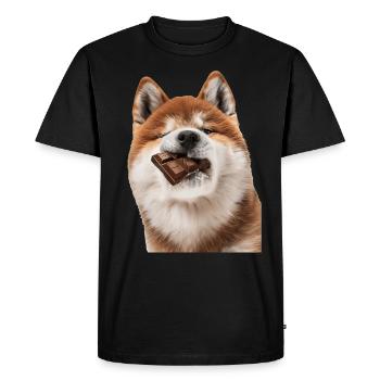 Akita - T-shirt Premium bio Homme - noir - Devant - Nico (187cm)