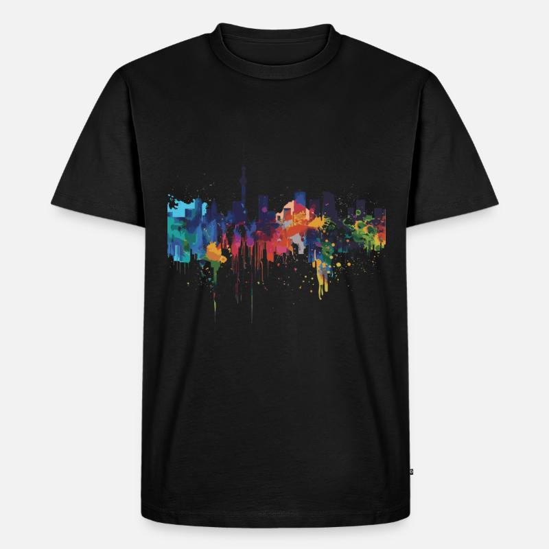 Kumamoto - Männer Premium Bio T-Shirt - Schwarz