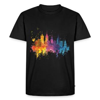 Katowice - T-shirt Premium bio Homme - noir - Devant - Nico (187cm)