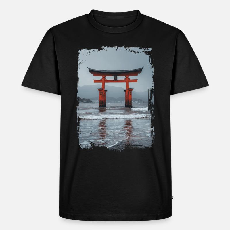 Japan - Männer Premium Bio T-Shirt - Schwarz