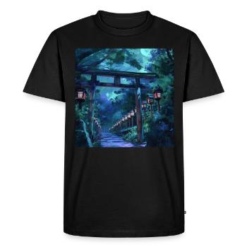 Japon - T-shirt Premium bio Homme - noir - Devant - Nico (187cm)