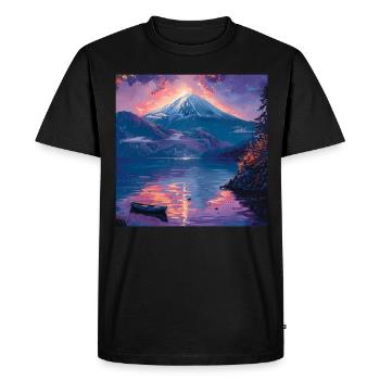 Japon - T-shirt Premium bio Homme - noir - Devant - Nico (187cm)