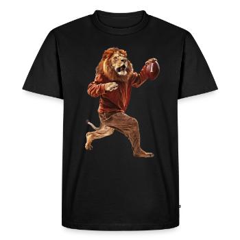 Lions Football - T-shirt Premium bio Homme - noir - Devant - Nico (187cm)