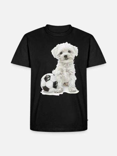 Maltese - Men's Premium Organic T-Shirt - black