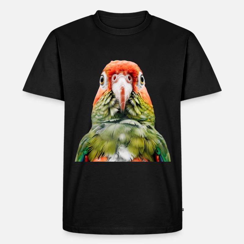 Sittiche - Männer Premium Bio T-Shirt - Schwarz