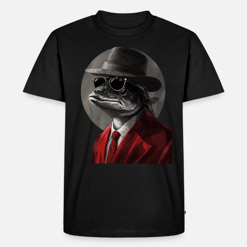 Tarpon - Männer Premium Bio T-Shirt - Schwarz