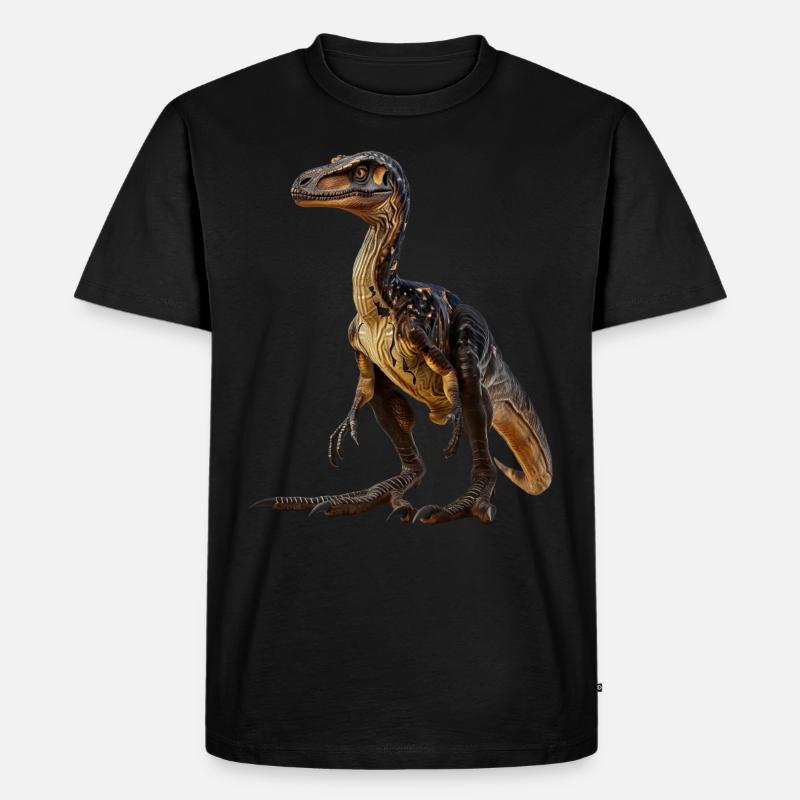 Utahraptor - Männer Premium Bio T-Shirt - Schwarz