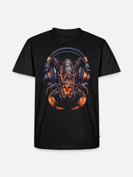 Skorpion - Männer Premium Bio T-Shirt - Schwarz