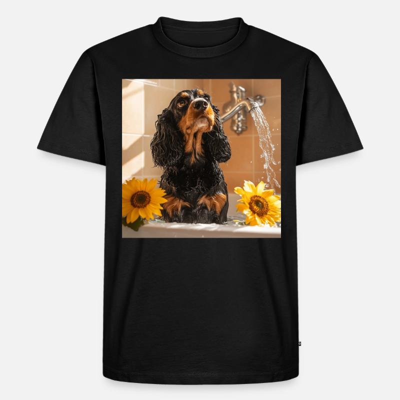Cocker Spaniel - Männer Premium Bio T-Shirt - Schwarz