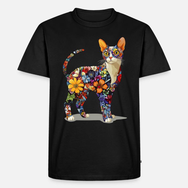 Devon Rex - Männer Premium Bio T-Shirt - Schwarz