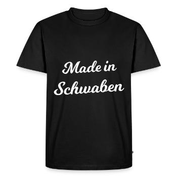 Fabriqué en Souabe - T-shirt Premium bio Homme - noir - Devant - Nico (187cm)