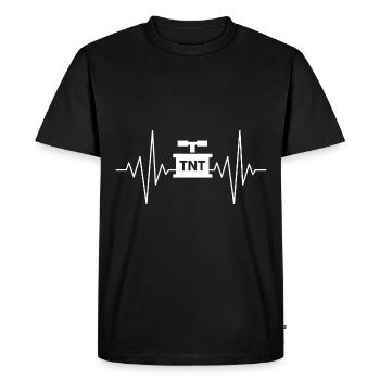 Mon cœur dort pour la conception du trinitrotoluène - T-shirt Premium bio Homme - noir - Devant - Nico (187cm)