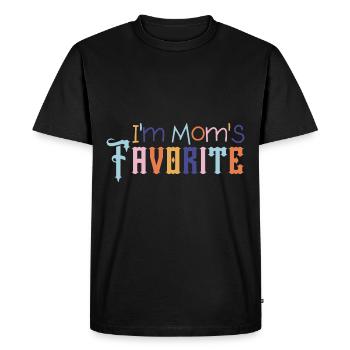 I'm Mom's Favorite Fun Family Sibling Rivalry - Men's Premium Organic T-Shirt - black - Front - Nico (187cm)