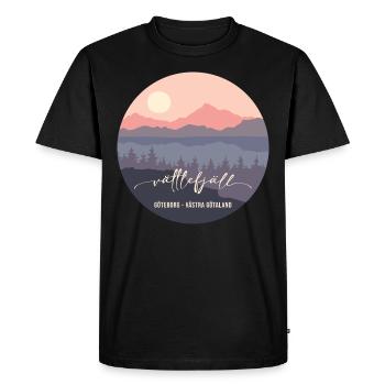 Vättlefjäll - Nature Reserve - Men's Premium Organic T-Shirt - black - Front - Nico (187cm)