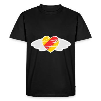 Les ailes de Badner - T-shirt Premium bio Homme - noir - Devant - Nico (187cm)