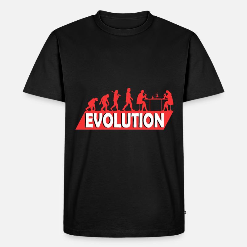 Biologie Biologin Studium Studentin Evolution - Männer Premium Bio T-Shirt - Schwarz