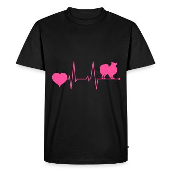Japan Japanese Japanese Spitz Dog Mama Pink - Men's Premium Organic T-Shirt - black - Front - Nico (187cm)
