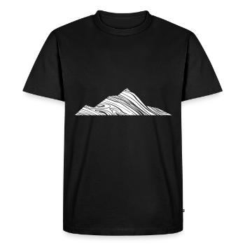 Montagne - (2) - T-shirt Premium bio Homme - noir - Devant - Nico (187cm)